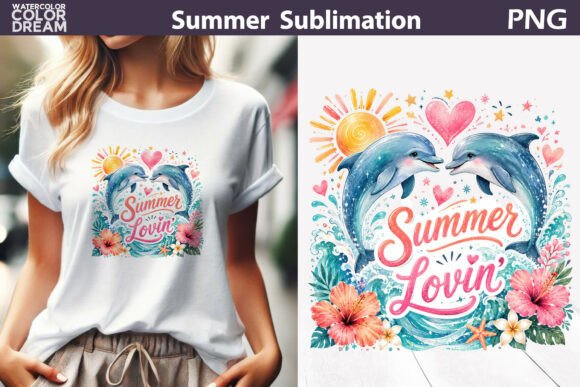 Download Summer Lovin Dolphin Art - Summer Collection