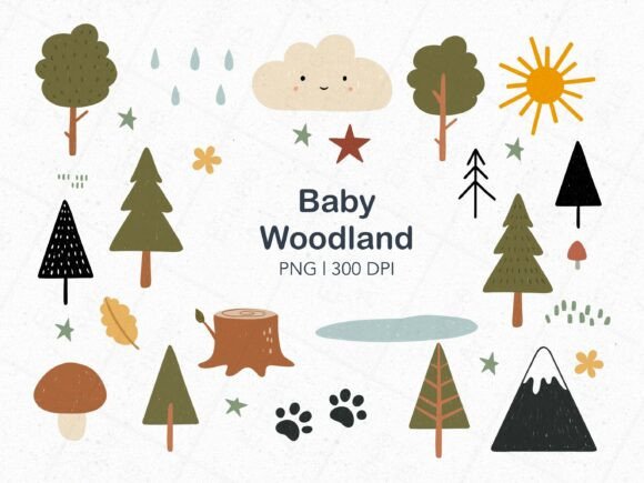 Download Baby Woodland Clipart, Woodland Clipart - Woodland clipart Collection