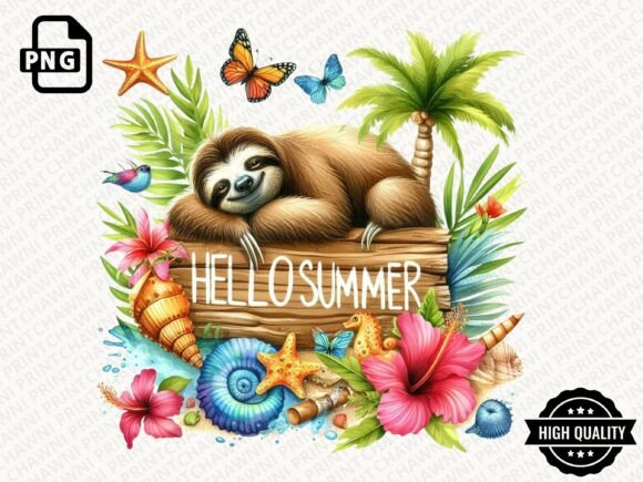Download Hello Summer Animal Clipart PNG - Summer Collection