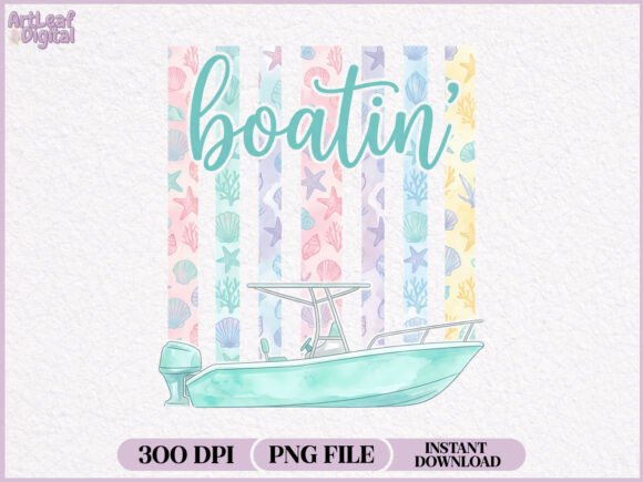 Download Boatin' Boat Summer Beach Stripe PNG - Summer Collection