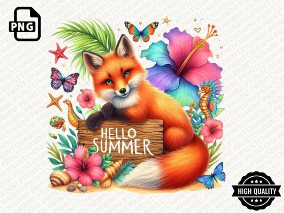 Download Hello Summer Animal Clipart PNG - Summer Collection