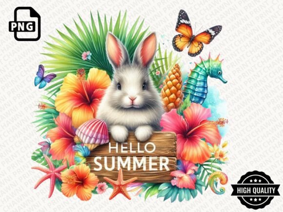 Download Hello Summer Animal Clipart PNG - Summer Collection