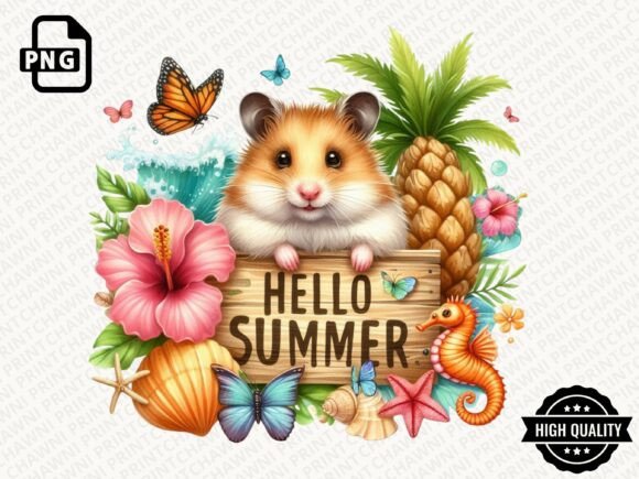 Download Hello Summer Animal Clipart PNG - Summer Collection