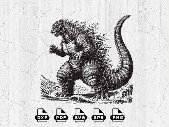 Download Godzilla Silhouette SVG, Cricut Cut File - Cricut cut file Collection