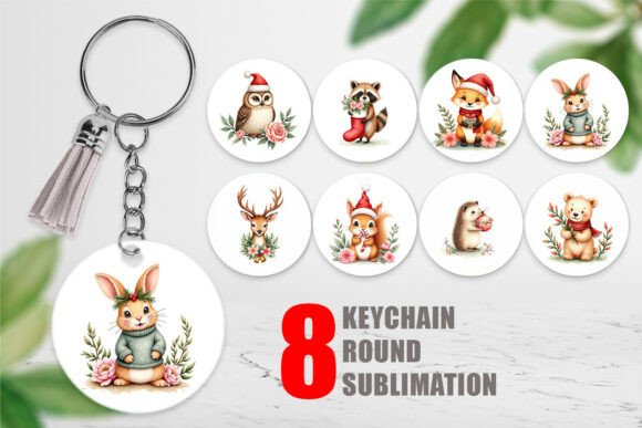 Download Watercolor Vintage Christmas Animals - Vintage Collection