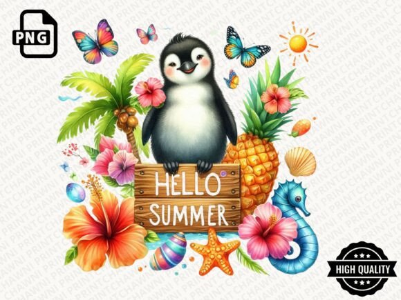 Download Hello Summer Animal Clipart PNG - Summer Collection