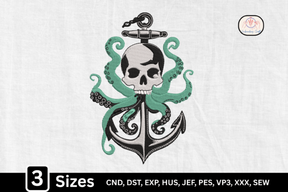 Download Nautical Skull Anchor Gothic Octopus - Octopus Collection