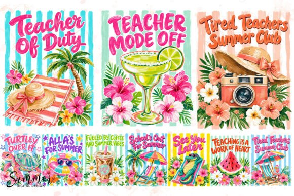 Download Tropical Teacher Summer Sublimation PNG - Summer Collection