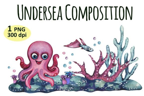 Download Undersea Clipart, Summer Png, Octopus - Summer Collection