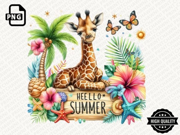 Download Hello Summer Animal Clipart PNG - Summer Collection