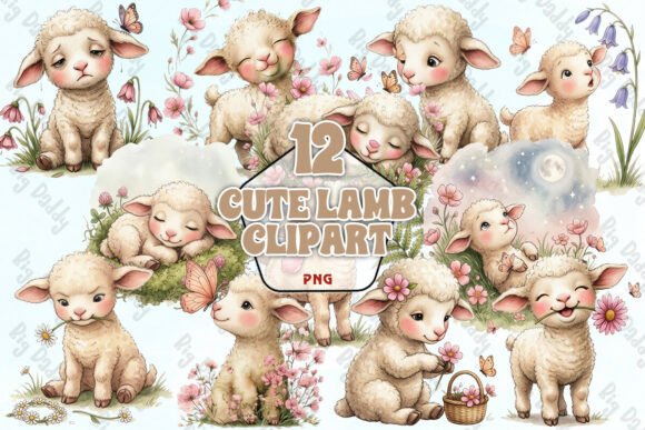 Download Cute Lamb Clipart PNG - Premium Resources