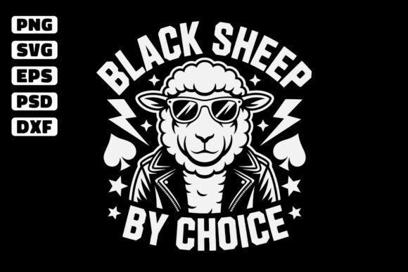 Download Black Sheep by Choice Funny SVG Design - Sheep Collection