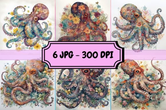Download Colorful Octopus Bundle - Octopus Collection