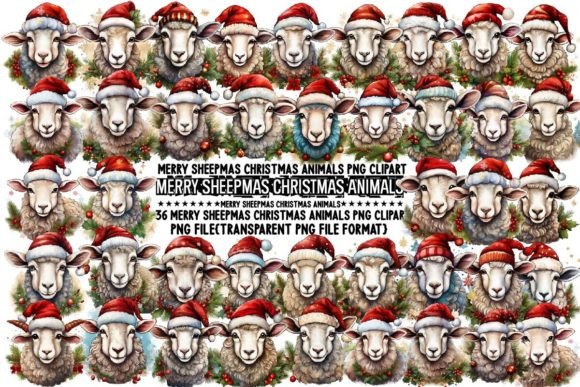 Download Merry Sheepmas Christmas Animals PNG - Sheep Collection