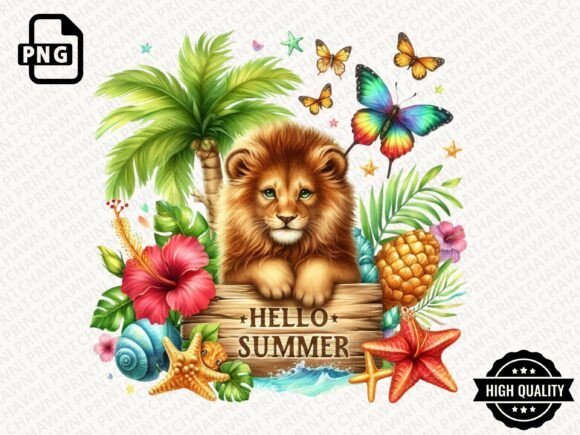 Download Hello Summer Animal Clipart PNG - Summer Collection
