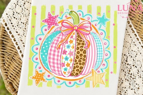 Download Patchwork Pumpkin Fall Sublimation PNG - Fall Collection