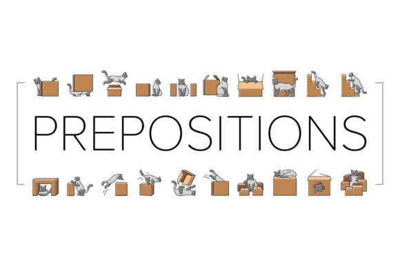 Download Preposition English Language Icons Set - Premium Resources