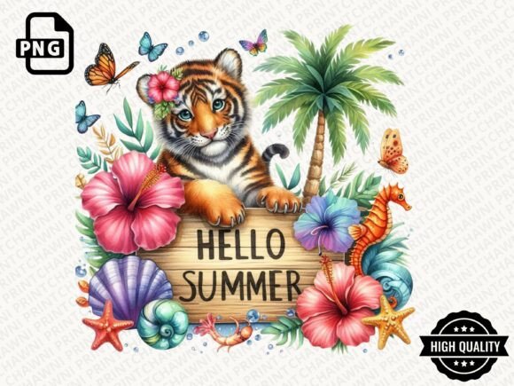 Download Hello Summer Animal Clipart PNG - Summer Collection