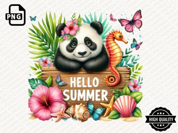 Download Hello Summer Animal Clipart PNG - Summer Collection