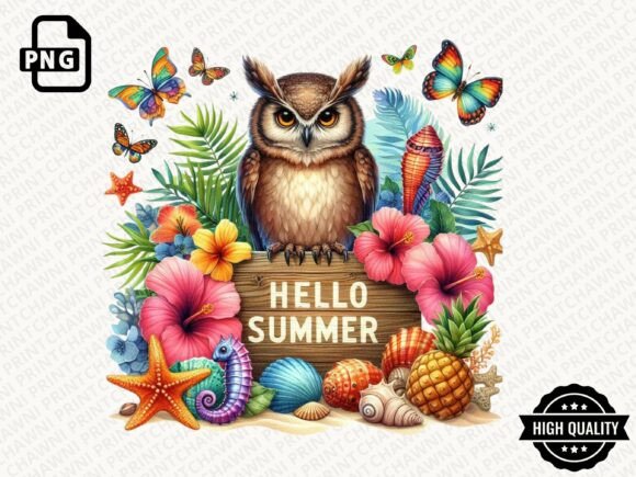 Download Hello Summer Animal Clipart PNG - Summer Collection